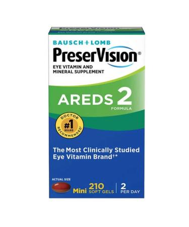 Bausch & Lomb PreserVision AREDS 2 Formula Supplement (210ct)