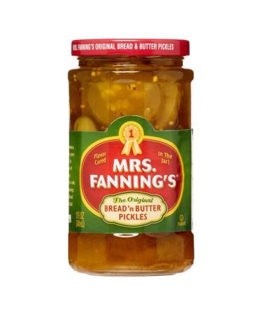 Mrs. Fanning's Bread and Butter Pickles 12 oz (Pack of 4) 12 Ounce (Pack of 4)