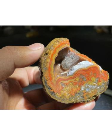 Natural Crystal Rough Red Battle Blood Agate Rough China Agate Crystal Achat Geode 220g RD6 - Buy Online on GoSupps.com