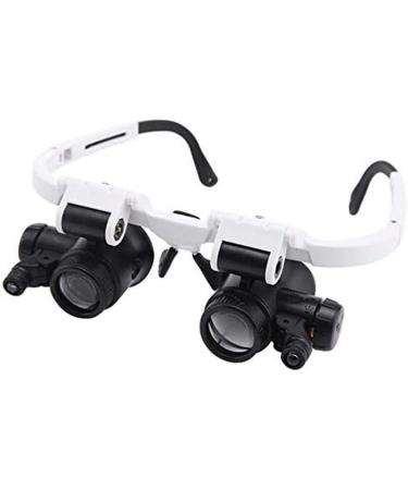 Portable Spectacle Magnifier Multifunctional Headband ES with Light with 8X 15X 23X Lens Full of Stars