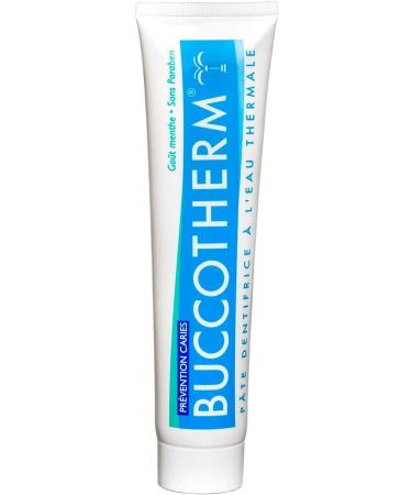 BUCCOTHERM | Toothpaste Prevention Caries Mint Taste | Certified Organic | Soothes Gums | Protects | Prevention of Caries | 100% Natural Ingredients | Pack of 3 x 75 ml - Buy Online on GoSupps.com