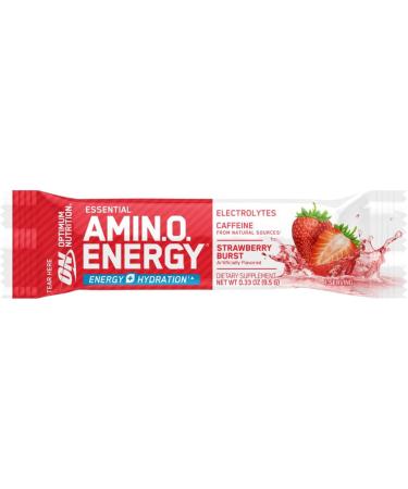 Optimum Nutrition Essential Amino Energy Plus Electrolytes - Strawberry Burst 7 Count Stick Packs | Energy Powder for Enhanced Performance - Buy Online on GoSupps.com