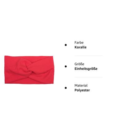 styleBREAKER Coral Ribbed Hairband with Bow | Twist Knot Headband for Ladies - 04026009 - Buy Online on GoSupps.com
