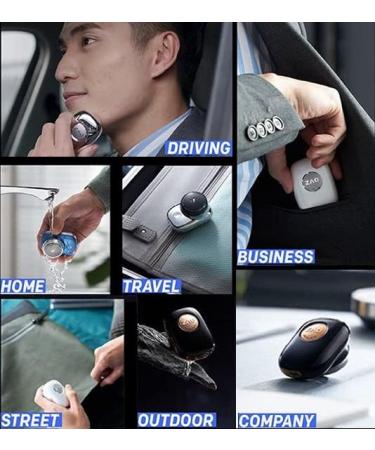 Mini Electric Razor for Men - Portable Shaver for Home, Car, Travel - Wet/Dry, USB Rechargeable - Silver - Buy Online on GoSupps.com