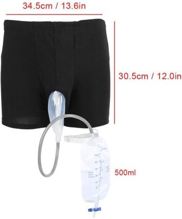 Wearable Urine Bag Incontinence Pants for Men Portable Leak Proof Urine Funnel Urine System Holder Bag Urinary Drainage Stabilizatio Device Reusable Male Urine Bag (Size : Large (86-100cm)) - Buy Online on GoSupps.com
