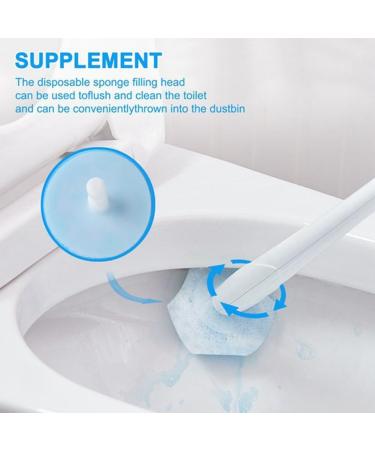 Disposable Toilet Cleaning System Disposable Toilet Flushable Refill Brush Flushable Refills - 50 Refills Durable - Buy Online on GoSupps.com
