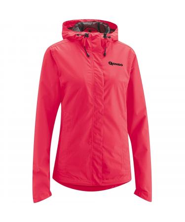Gonso ladies rain jacket sura light bike jacket with hood waterproof and breathable wheel jacket with heat -insulating inner lining made of mesh divapink 42 - Buy Online on GoSupps.com
