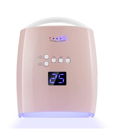 Ayshone 48W Rechargeable UV LED Nail Lamp,Cordless Professional Gel Nail Lights Nail Art Manicure Tools for Home and Salon (Pink) - Buy Online on GoSupps.com