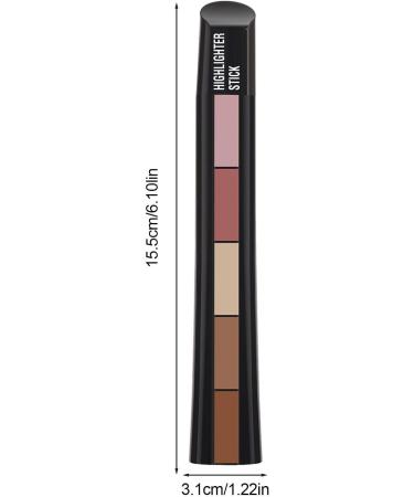 Highlight Stick | 5 Colors Beauty Highlight | Pearlescent Shades Pencil Facial Outline Trimming Makeup Sticks for Everyday Makeup Frifer - Buy Online on GoSupps.com