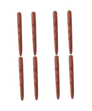 Minkissy acupuncture rod wood massage bars acupuncture points massage bars skin care tools massage tools skin care scooter massage acupress stand 4 sets 2 pieces