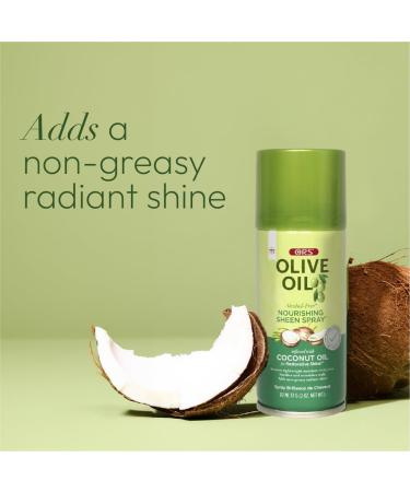 ORS Olive Oil Nourishing Sheen Spray Infused with Coconut for Restorative Shine Alcohol Free 2 Ounce (Pack of 3) - Buy Online on GoSupps.com