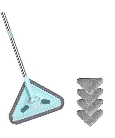 LAMELLIS Adjustable and Multifunctional Triangle Mop 360 Rotation for Wet and Dry Floors