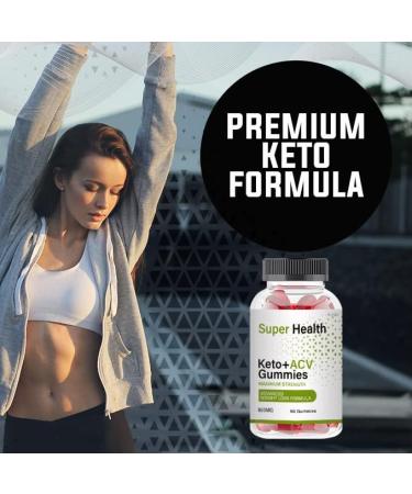 SuperHealth Keto ACV Gummies - 60 Count Single Pack - Buy Online on GoSupps.com