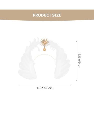 Lurrose Wedding Tiara Angel Wings Headband - Elegant Costume Headpiece for Girls and Women - Perfect for Christmas, Halloween, and Goddess-themed Parties - Buy Online on GoSupps.com