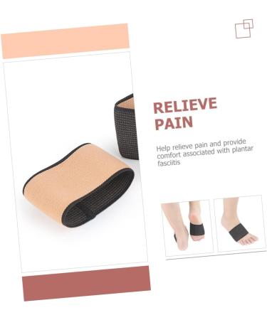 NOLITOY Copper Zap Breathable Guard Sleeves for Flat Foot Arch Support - 2 Pairs Sports Protector (8.7x6cm) - Black - Buy Online on GoSupps.com