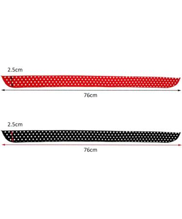 Polka Dot Headband Bow Tie Knotted Hair Bands Headband Retro Wire Headband Vintage Print 40s 50s Head Scarf Bandana for Women Girls Bowknot Headband Black Red Polka Dot Ladies' Gift - Buy Online on GoSupps.com