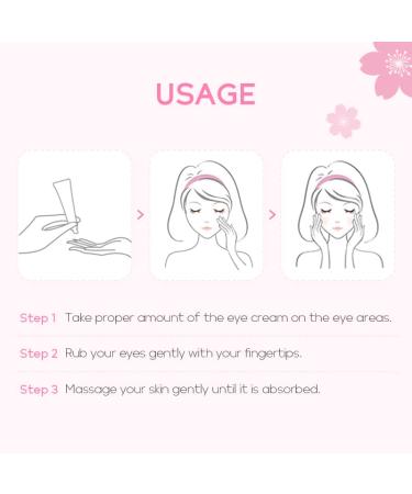 AKARY Cherry Blossom Eye Cream with Hyaluronic Acid for Dark Circles & Puffiness | Hydrating Under Eye Skincare for All Skin Types | Cruelty-Free & Fragrance-Free - Buy Online on GoSupps.com