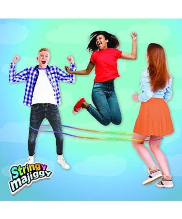JA-RU Chinese Jump Rope Game for Kids & Adults | Colorful Elastic Skip Rope | Party Favor Stocking Stuffer | 2 Packs with Bonus Sticker | Item #733-s - Buy Online on GoSupps.com