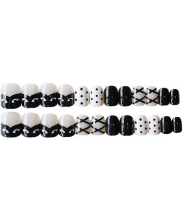 Shop HUIL Artificial False Nails - Elegant Black Bride Fake Manicure | International Shipping Available - Buy Online on GoSupps.com