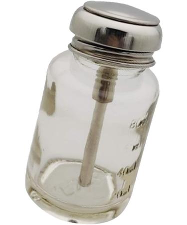 2PCS 80ML Lockable Pump Dispenser Glass Bottles for Nail Polish & Makeup Remover - Buy Online on GoSupps.com