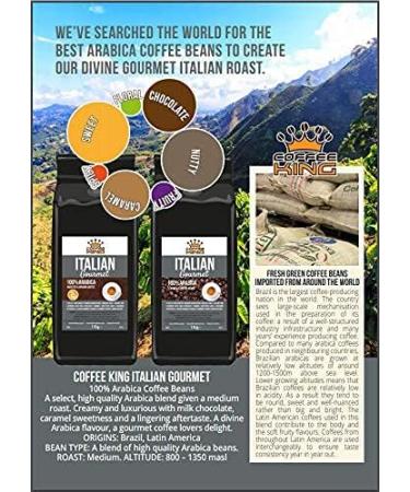 Coffee King - Italian Gourmet - Coffee Beans 1Kg - Buy Online on GoSupps.com
