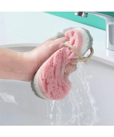 Bath Sponges for Adults Bath Sponge Mesh Pouf Bath Sponge Foam Loofah Sponge (Size : Pink) - Buy Online on GoSupps.com