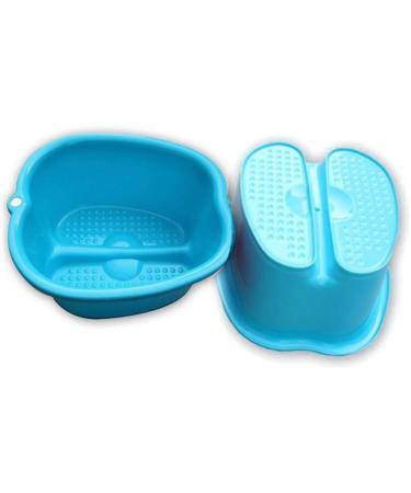 Alapaste Foot Bath Tub Large Foot Spa Bucket and Massager Plastic Foot Basin for Soaking Feet Toe Nails and Ankles Blue - Buy Online on GoSupps.com