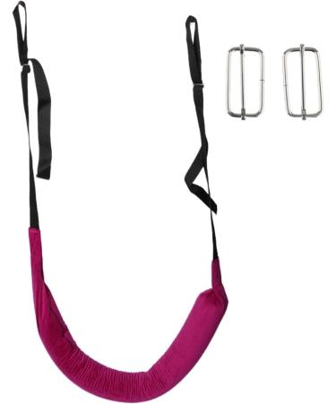 MERIGLARE Lumbar Traction Belt Traction Stretch Strap Home Care Elderly Patient Family Spinal Back Belt Sturdy Lumbar Retractor Belt with Buckle Violet - Buy Online on GoSupps.com