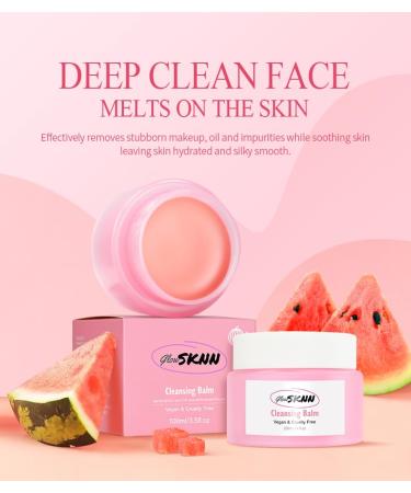 Natural Watermelon Cleansing Balm - Gentle Make-Up Remover for All Skin Types | International Shipping - Buy Online on GoSupps.com