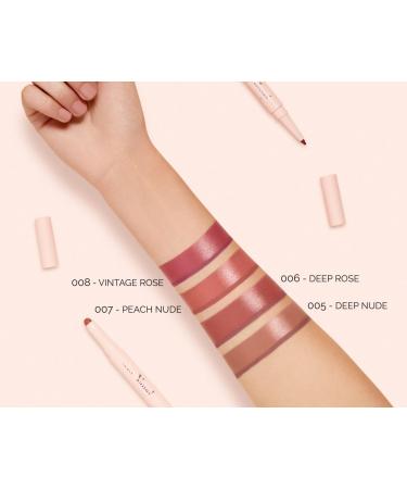 Buy Pupa Milano Vamp! Creamy Duo 008 Vintage Rose - Long Lasting 2-in-1 Lipstick & Lip Pencil | Lightweight No-Transfer Highly Pigmented | International Shipping Available - Buy Online on GoSupps.com