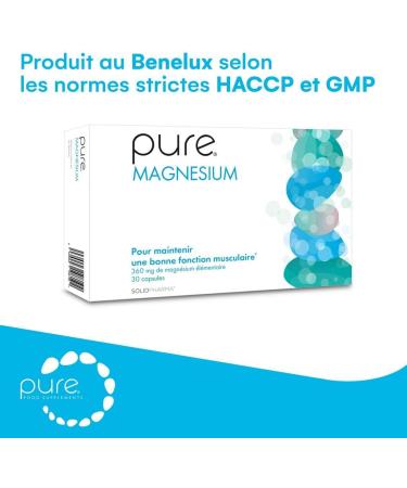 Pure Magnesium - 30 High Dosed Magnesium Capsules Nutritional Supplement Enriching for Your Health Vegan Magnesium Complex Vitamin Capsules - Buy Online on GoSupps.com