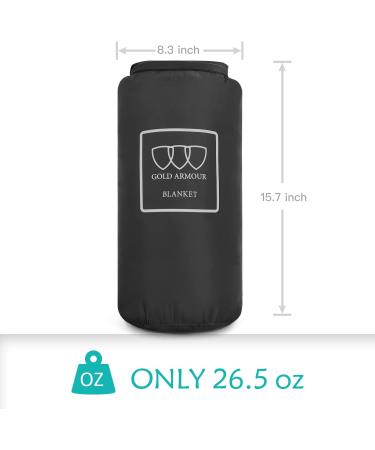 Gold Armour Puffy Camping Blanket - Lightweight & Packable Insulated Quilt for Outdoor Adventures - Buy Online on GoSupps.com