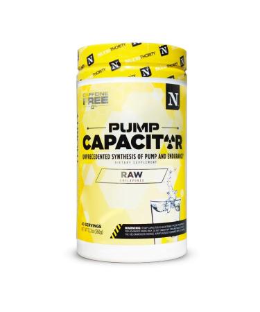 Nutrithority Pump Capacitor Non-Stimulant Sugar-Free Pre Workout for Men & Women Unflavored 40 Servings - Nitric Oxide Booster Intense Focus Powerful Pumps & Strength Gains
