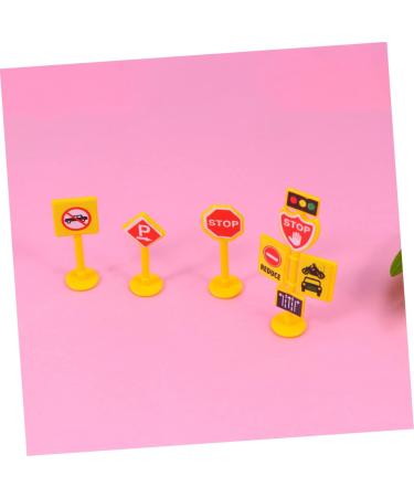 JojoFuny 5 Sets Car Flag Construction Traffic Sign Car Ornament Cupcake Toppers - 6.6*5.5CM - Buy Online on GoSupps.com