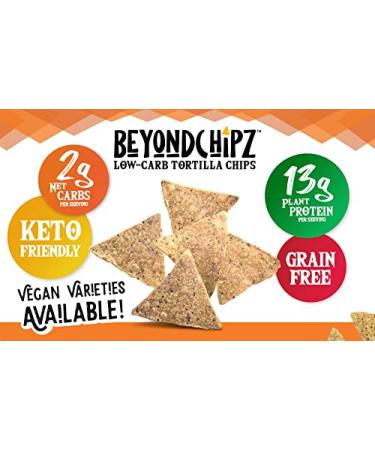BeyondChipz Low Carb Keto Tortilla Chips - Salty Good, Gluten Free, 5.3oz (Pack of 4) - Buy Online on GoSupps.com