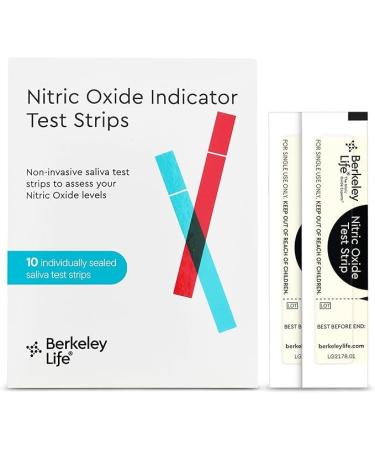Berkeley Life Nitric Oxide Support Supplement & at-Home Testing Strips Bundle (30 Capsules & 10 Test Strips)