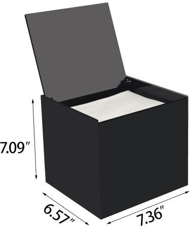 Disposable Face Towel Storage Box Compatible with Facial Towel XL Acrylic Disposable Face Towelette Holder Container Black - Buy Online on GoSupps.com