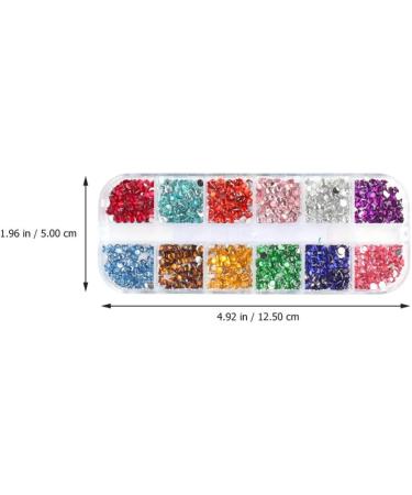 2 Boxes Nail Color Diamond Jewelry Nail Gems for Nail Art Manicure Diy Nail Decoration Kits Round Gems Studs Crystal Ab Rhinestones Manicures Ornament Confetti 3d Resin Flat Drill - Buy Online on GoSupps.com
