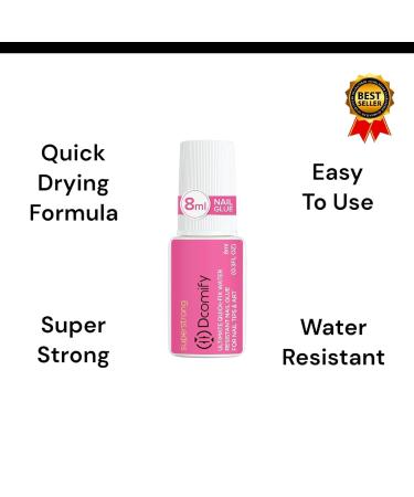 Nail Glue Super Strong - No More Nails Anti-Bacterial Gel Nail Glue Brush-On for False Nails Perfect For Acrylic Tips & Nail Repair Kit for Broken Natural Nails Extra Strength Formula. - Buy Online on GoSupps.com