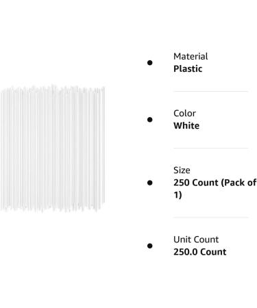 Clear 250 Disposable Drinking Straws - 7 3/4 Inches - Standard Size for Beverages - Buy Online on GoSupps.com