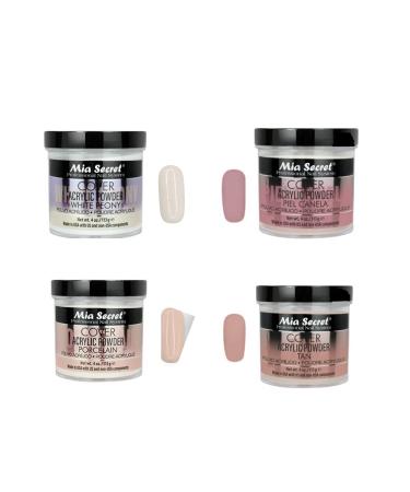Mia Secret Cover - White Peony Porcelain Piel Canela & Tan | 4 oz - International Shipping Available - Buy Online on GoSupps.com