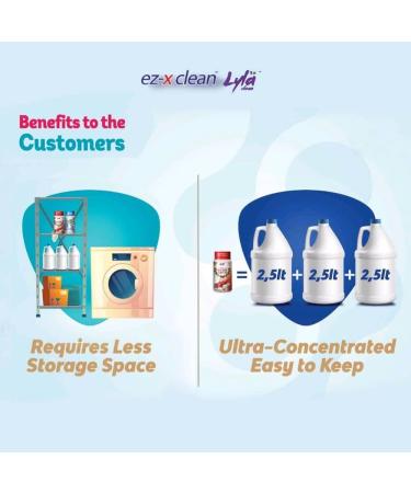 EZ-X CLEAN Ultra Concentrated Bleach Tablets - 40 Count Ocean Breeze Scent - Phosphate Free Formula for Laundry and Multipurpose Cleaning - Buy Online on GoSupps.com