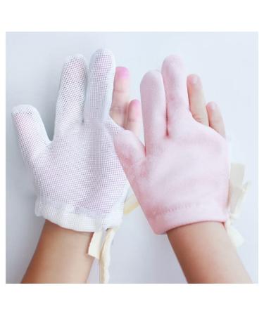 WEBERT Thumb Sucking Stop Breathable Thumb Sucking Guard Infant Finger Sucking Gloves Thumb and Fingers Kit to Stop Thumb Sucking (Color : Pink2 Size : Large) Large Pink2