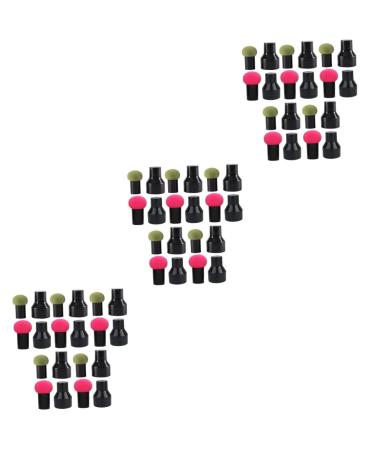 MAGICLULU 30 Sets Mushroom Head Puff Triangle Powder Puffs for Loose Powder Triangle Puffs for Face Powder Cushion Puff Cosmetics Puff Hydrophilic Polyurethane Beauty Egg Non Latex