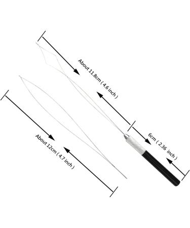 Hair Extensions Kit : 2 Holes Hair Pliers Pulling Needle and Loop Threader - Buy Online on GoSupps.com
