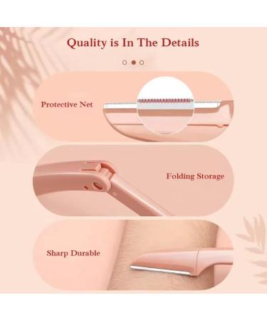 3 Pcs Eyebrow Razor Shaper Trimmer Facial Hair Remover - Exfoliating Dermaplaning Tool - Buy Online on GoSupps.com