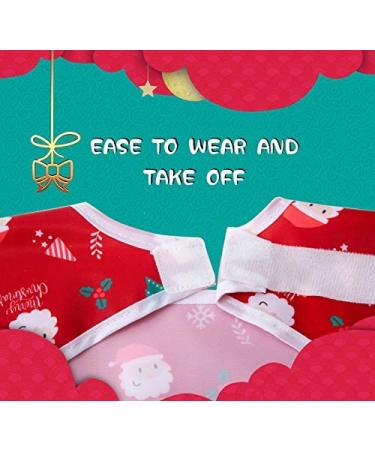 Shop Little Dimsum Christmas Baby Bibs - Waterproof Long-Sleeved Feeder Set (6-36 Months) | Ideal Gift for Kids - Buy Online on GoSupps.com