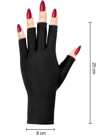 CURELIX Anti UV Gloves for Gel Nail Lamp - Professional UV Protection for Manicures - Buy Online on GoSupps.com
