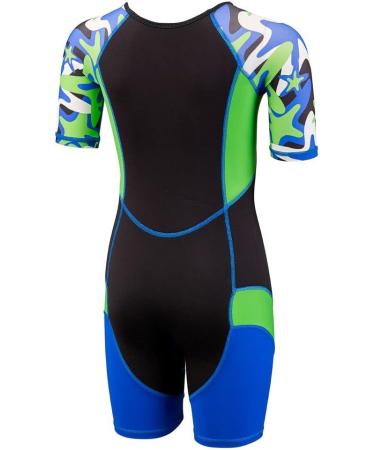 Buy Beco-Sealife Children's Wetsuit Shorty - 2mm UV Neoprene Suit for Kids with UPF 50+ Blue/Green | Ideal for Warming Swimming & Water Activities - Buy Online on GoSupps.com