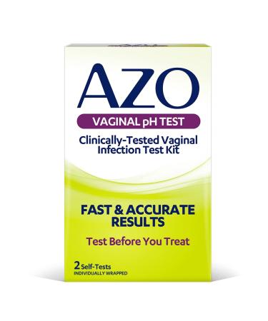 AZO Vaginal pH Test Kit, Clinically-Tested Vaginal Infection Test Kit, Fast & Accurate Results, from The #1 Most Trusted Brand, 2 Self-Tests